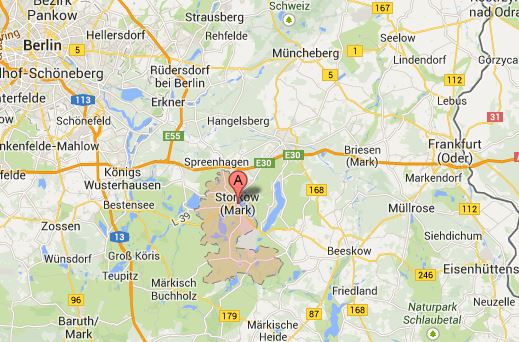 Storkow (Mark) liegt zwischen Berlin und Frankfurt (Oder) an der E30 am